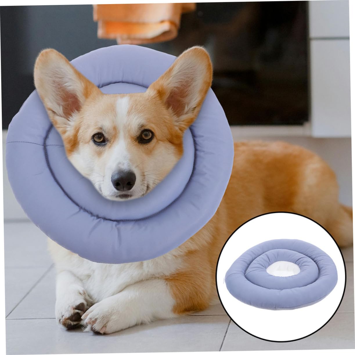 Toyvian Collare Elisabettiano per Cani e Gatti Cono Morbido per Recupero Post-operatorio Design Traspirante per Animali Domestici Regolabile