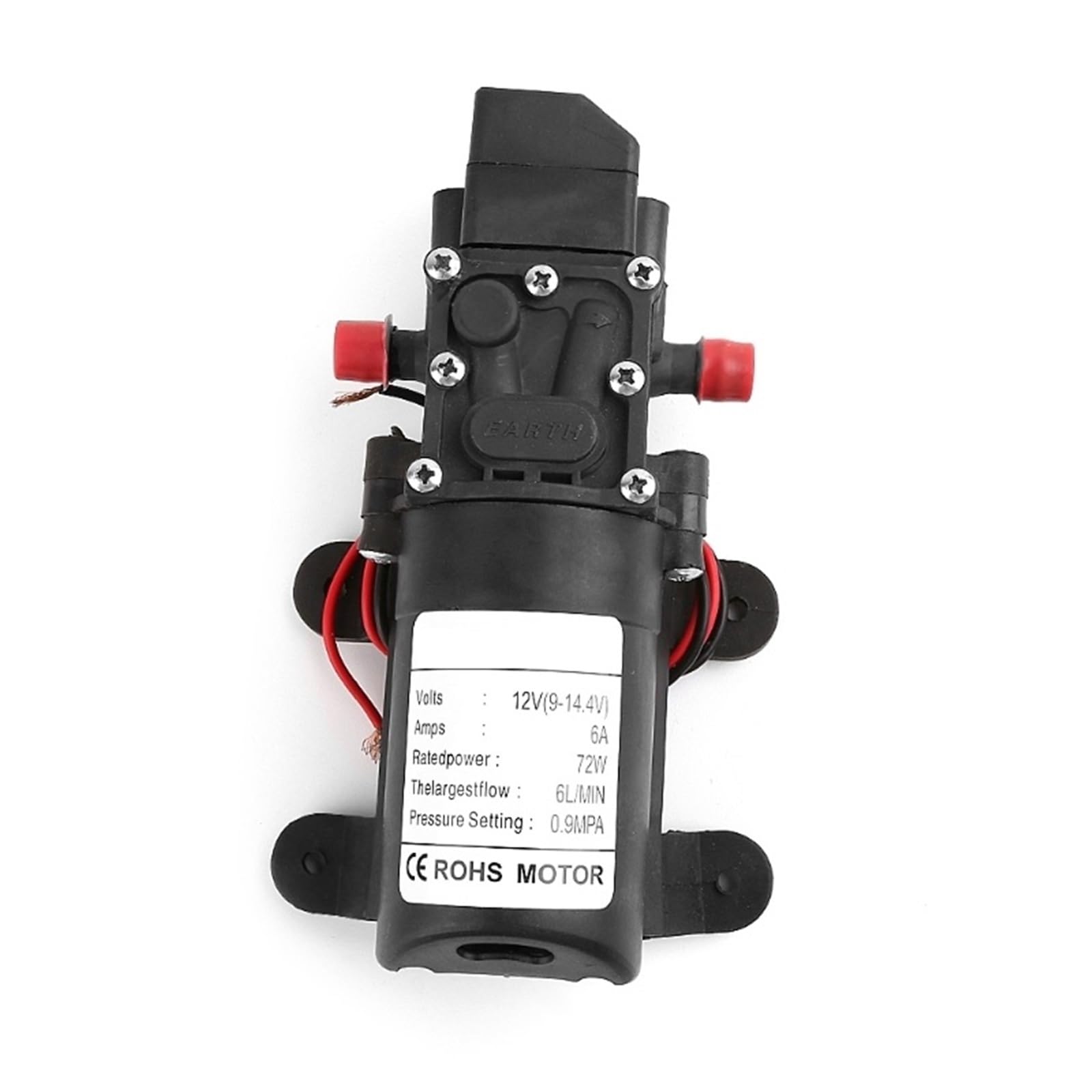 Mooilko One Color 12V 72W High Pressure Mini Diaphragm Water Pump Automatic For Smart Type Easy Maintanance