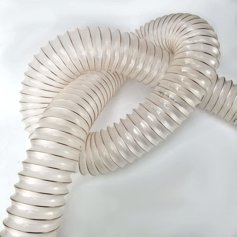 Manguera de extracción de 100 mm, 10 m y 0,4 mm, manguera en espiral de alto rendimiento, ligeramente flexible, antiestática