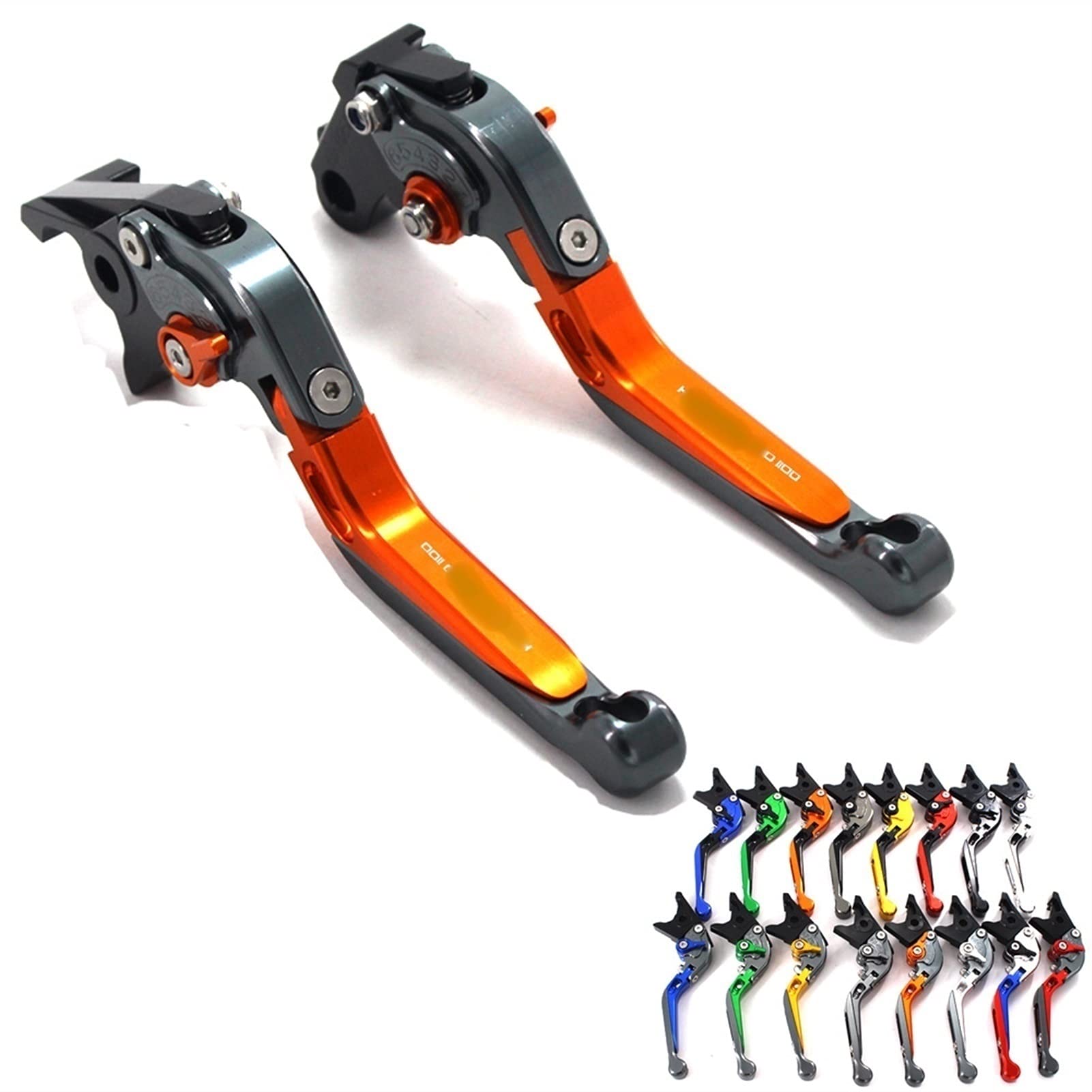CHEVVY Freno Leve della Frizione del Freno del Motociclo per D-ucati Hypermotard 1100 / S/Evo SP 2007 2008 2009 2010 2011 2012 Breve Solo con Paramani di Serie (Color : 9)