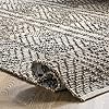 nuLOOM Alden Textured Diamonds Area Rug, 4x6, Dark Grey