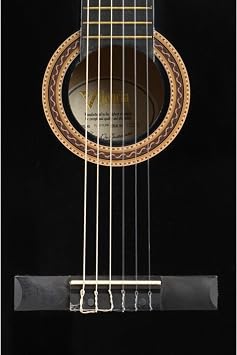 Elektro Klasik Gitar Sap Çelikli 4/4 Siyah