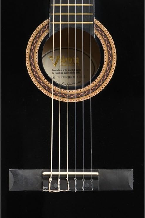 Elektro Klasik Gitar Sap Çelikli 4/4 Siyah