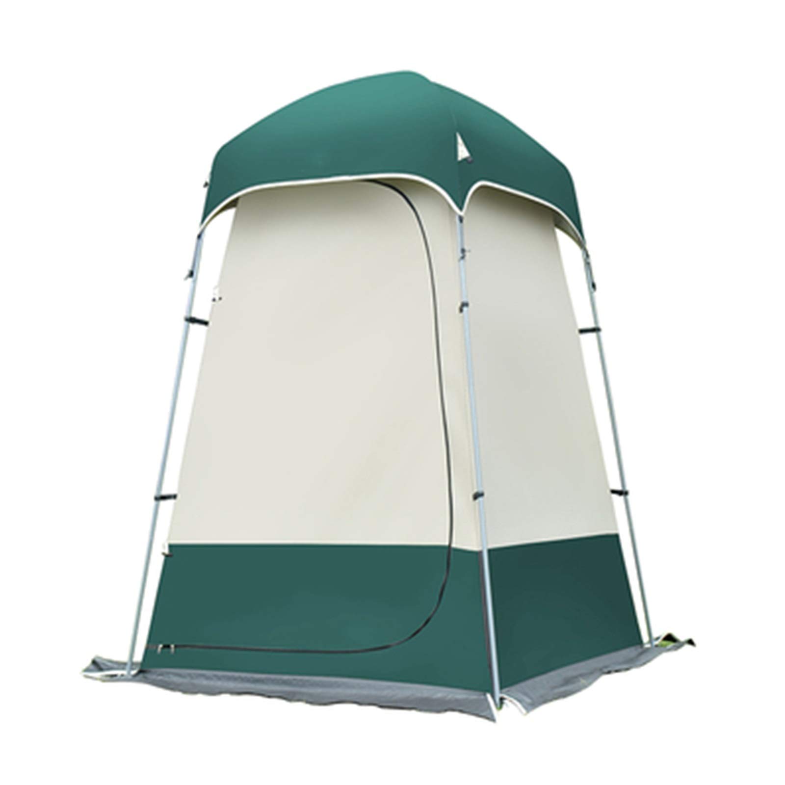 Tente de douche extérieure 140x140x220cm verte pour camping