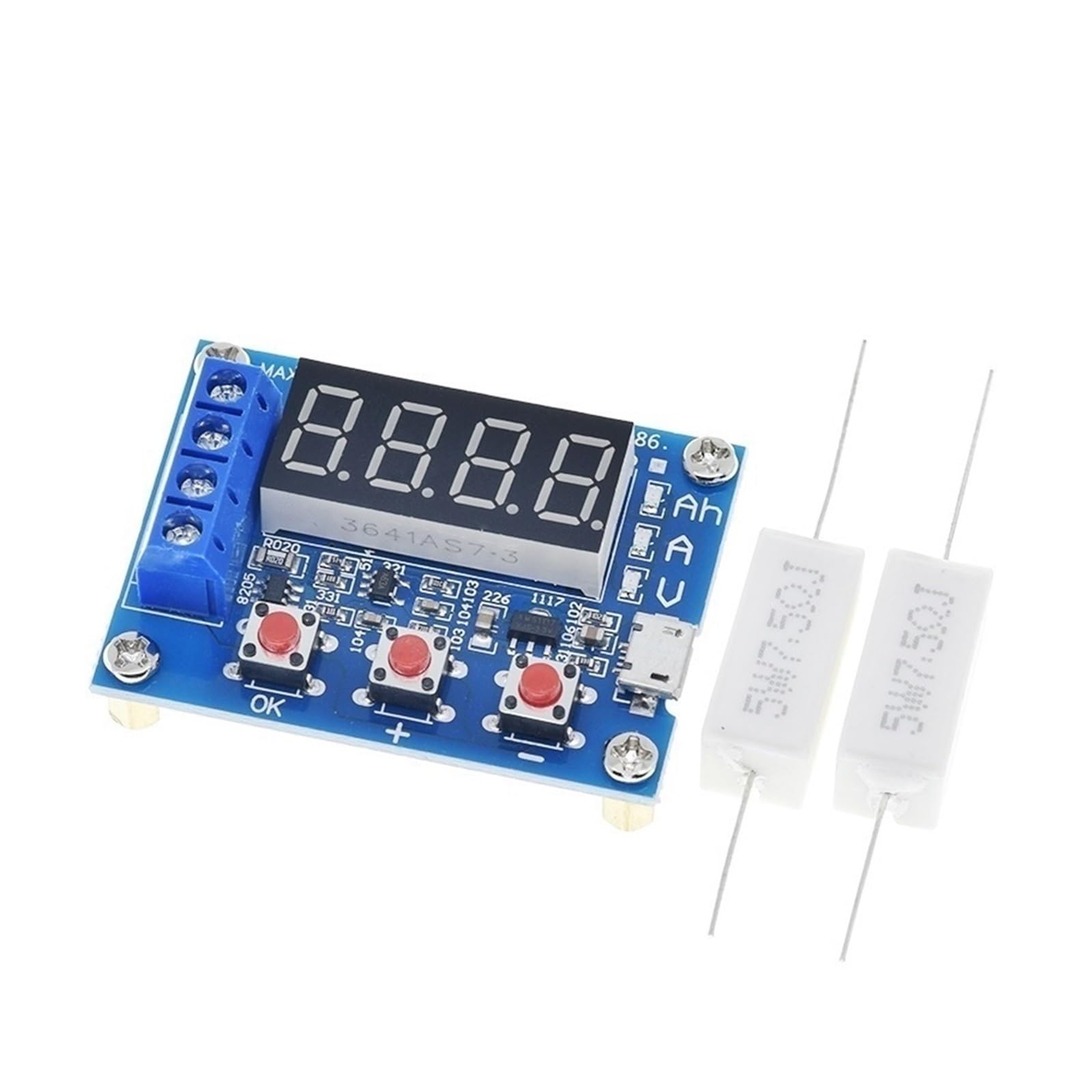 18650 Li-ion Tester pojemności baterii litowej Rezystancja Miernik pojemności akumulatora kwasowo-ołowiowego Tester rozładowania