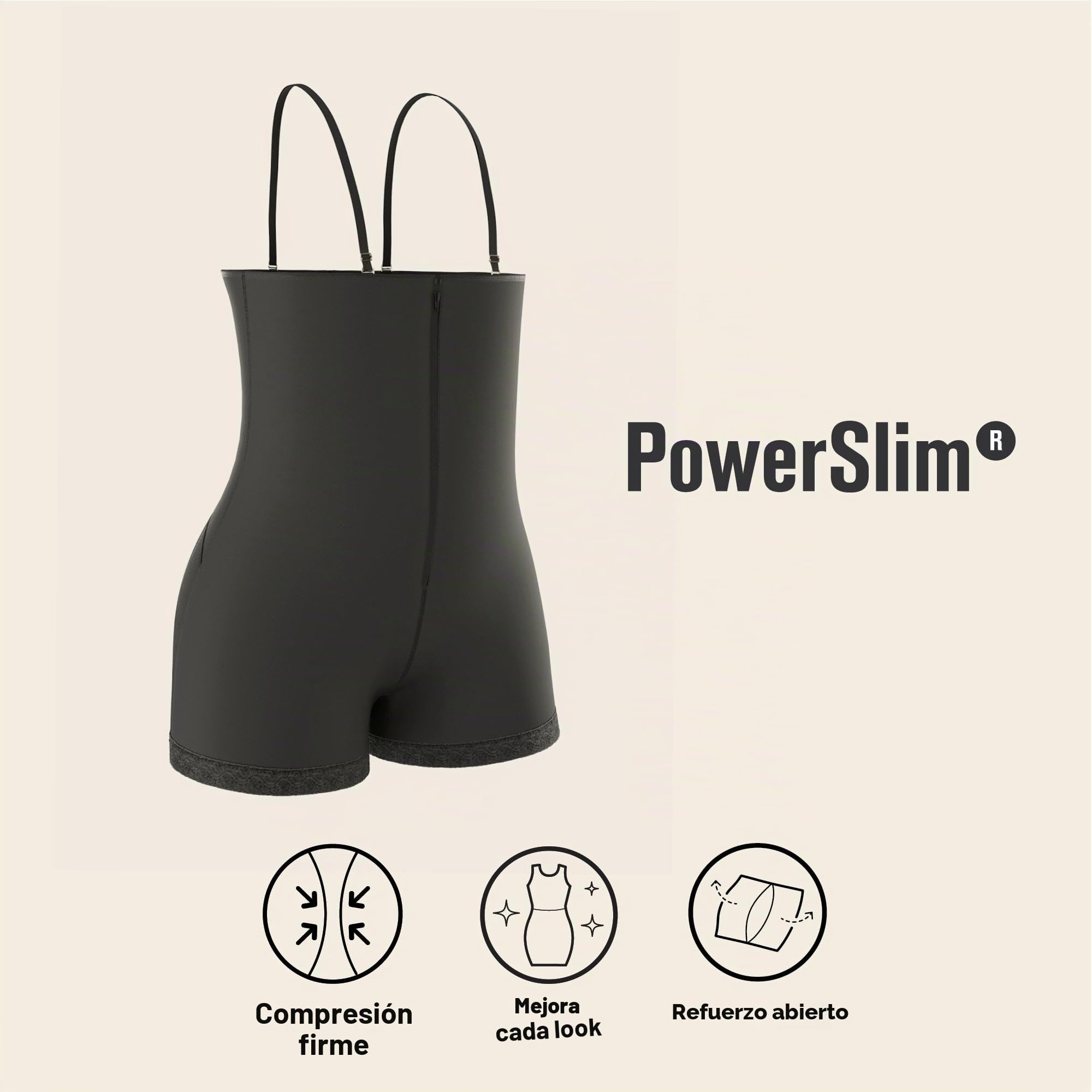 Leonisa Body Short Moldeador Reductor para Mujer - Fajas Colombianas Busto Libre