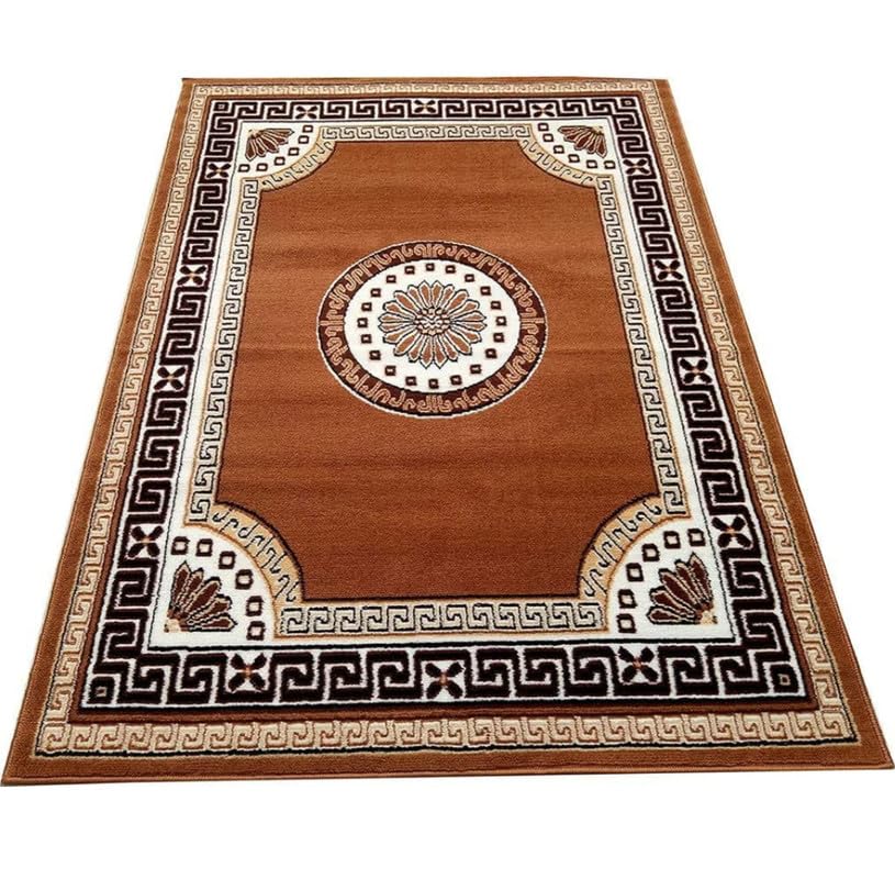 Image of Concord Carpet - Premium Soft Area Rug for Living Room, Bedroom & Office | Non-Slip, Durable, Easy to Clean Modern Floor CarpetWashable Rugs 6x8 feet Area Rugs (Color Brown)