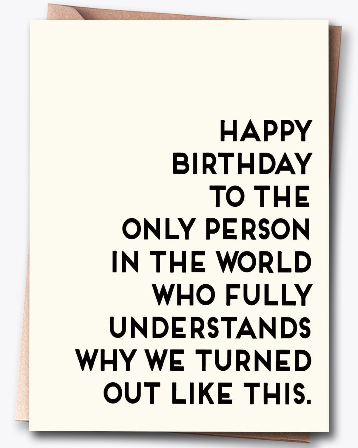 Hqulpr Funny Happy Birthday Cards for Sister & & Mom & Brother & Men & & Women, Best Firend, Greeting Card=7in x 5in(Folded), Envelope = 7.5in x 5.5in