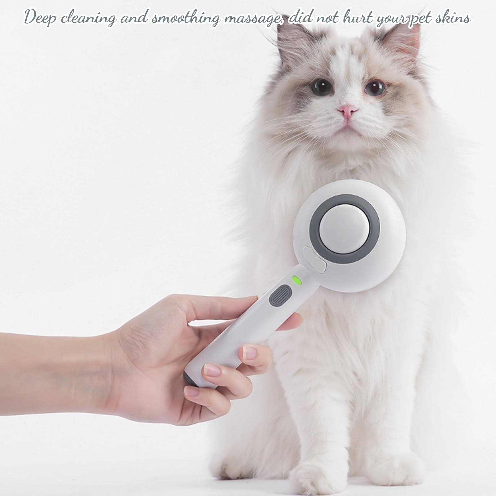 Cat Steamy Brush, stoomborstel voor katten, spray stoom
