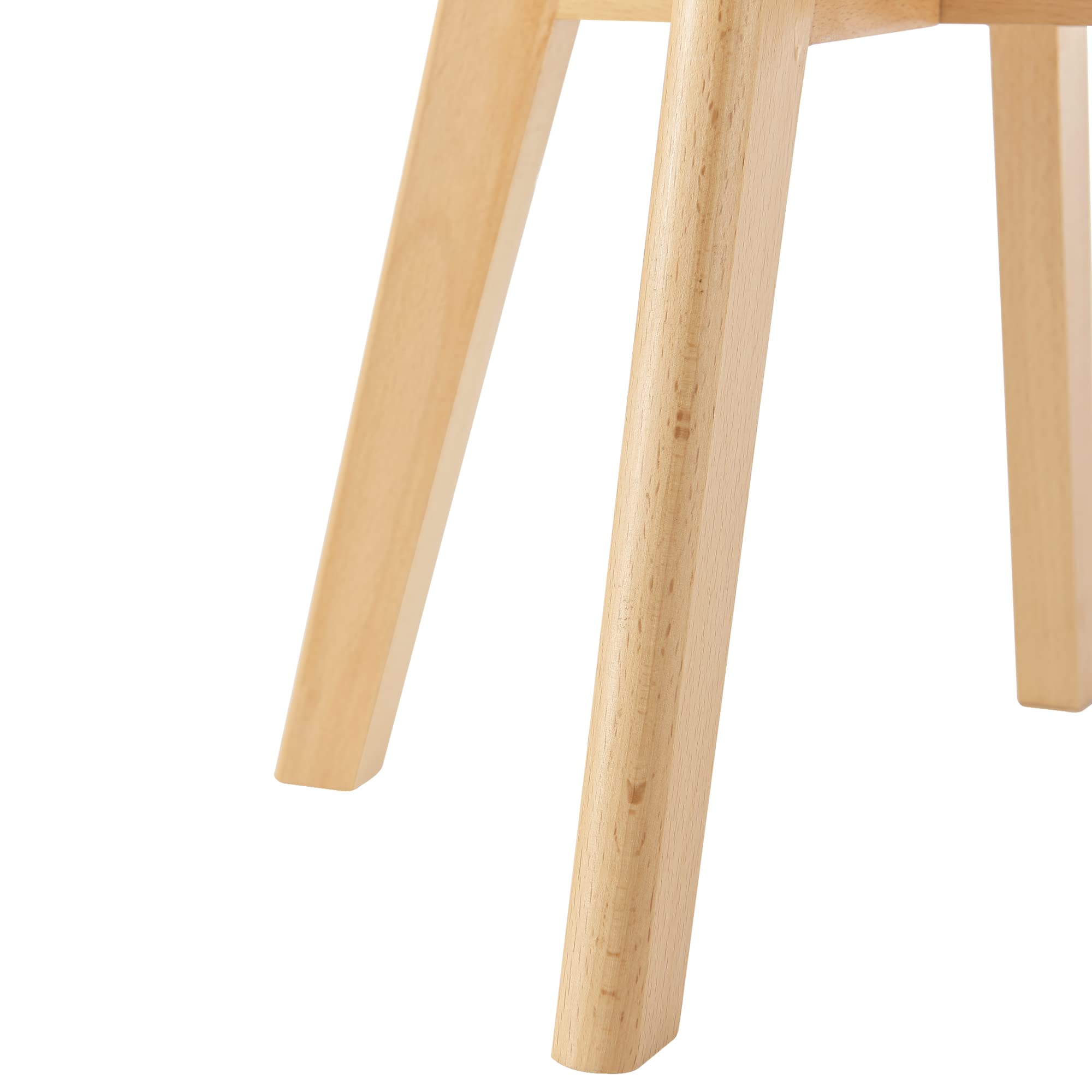[en.casa] Set di 2 Sedie per Cameretta 2 Sedie per Bambini Altezza Seduta Imbottita 32 cm Mobili a Misura di Bimbi Sgabelli - Bianco