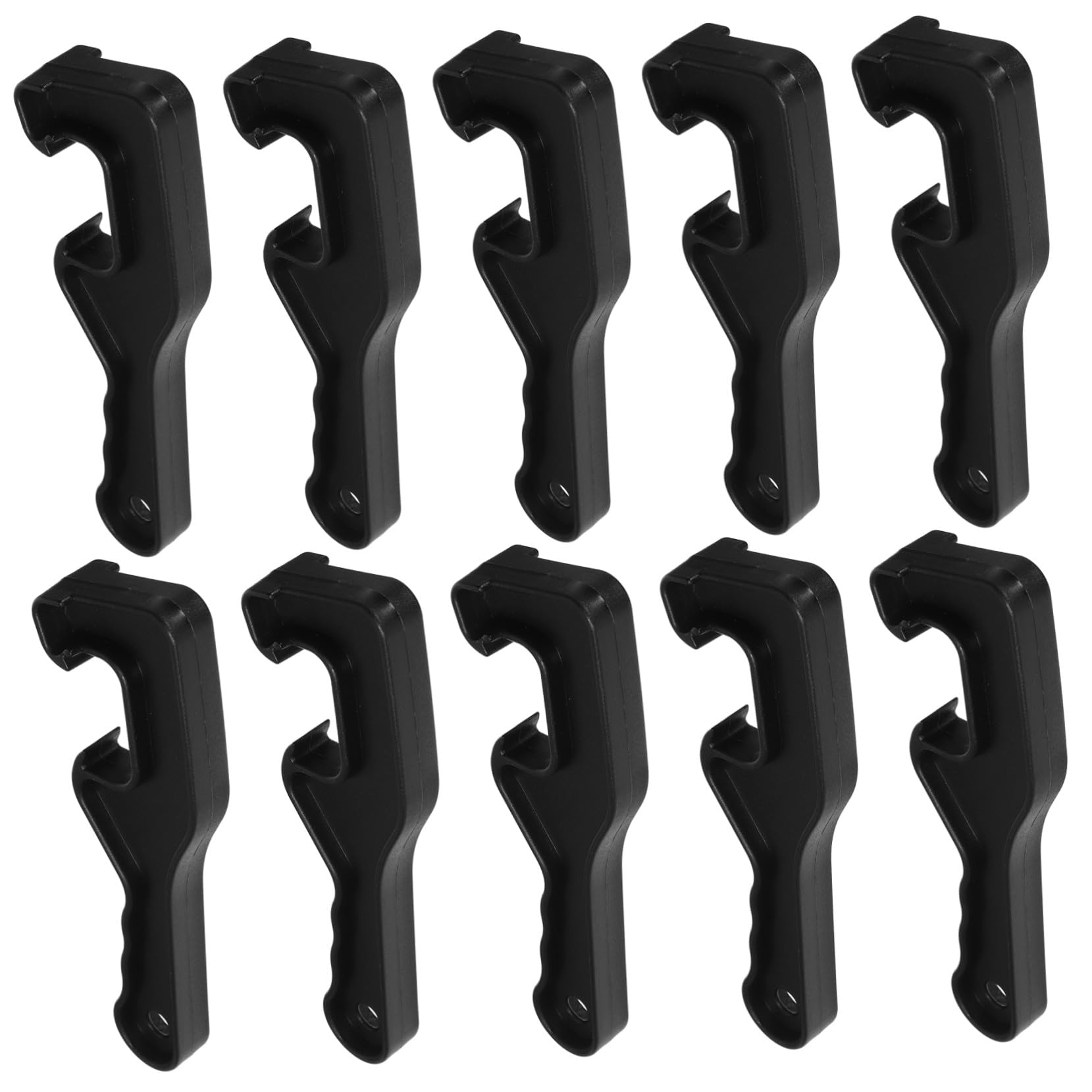 10 Stück Eimeröffner Eimerdeckelöffner Aus Robustem Material Mit Hakenform Und Fingermulden Für Farbdosen Werkstatt Und Haushalt