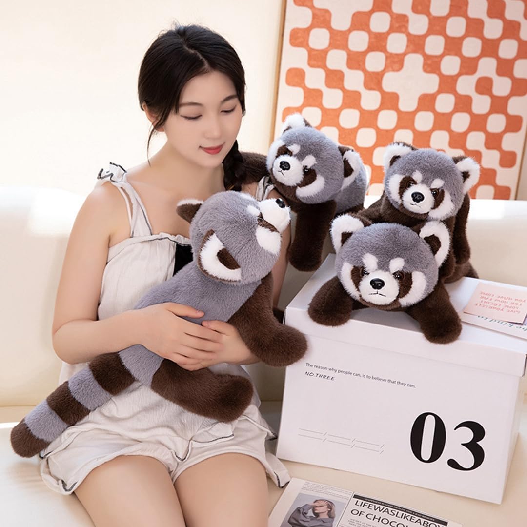 ぬいぐるみ レッサーパンダ 抱き枕 動物 肌触り良い 可愛い 大きい 添い寝 寝かしつけ ねむねむ 置物 昼寝枕 グッズ ソフト だ