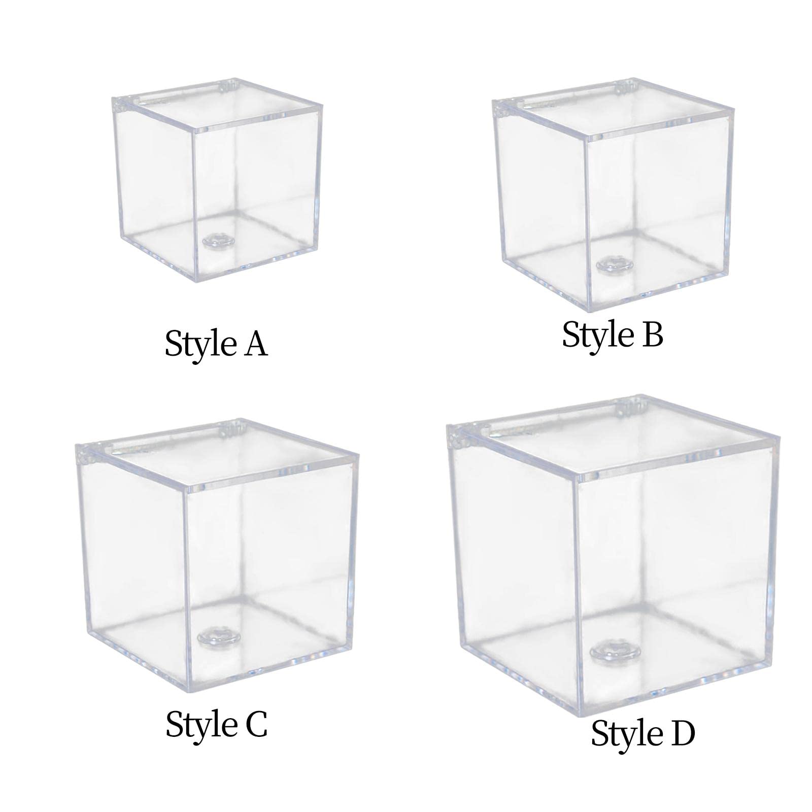 MERISHOPP™ Acrylic Clear Box with Lids Transparent Gift Box for Home Wedding 4.5Cm|Home & Garden|Household Supplies & Cleaning|Home Organization|Storage Boxes 2