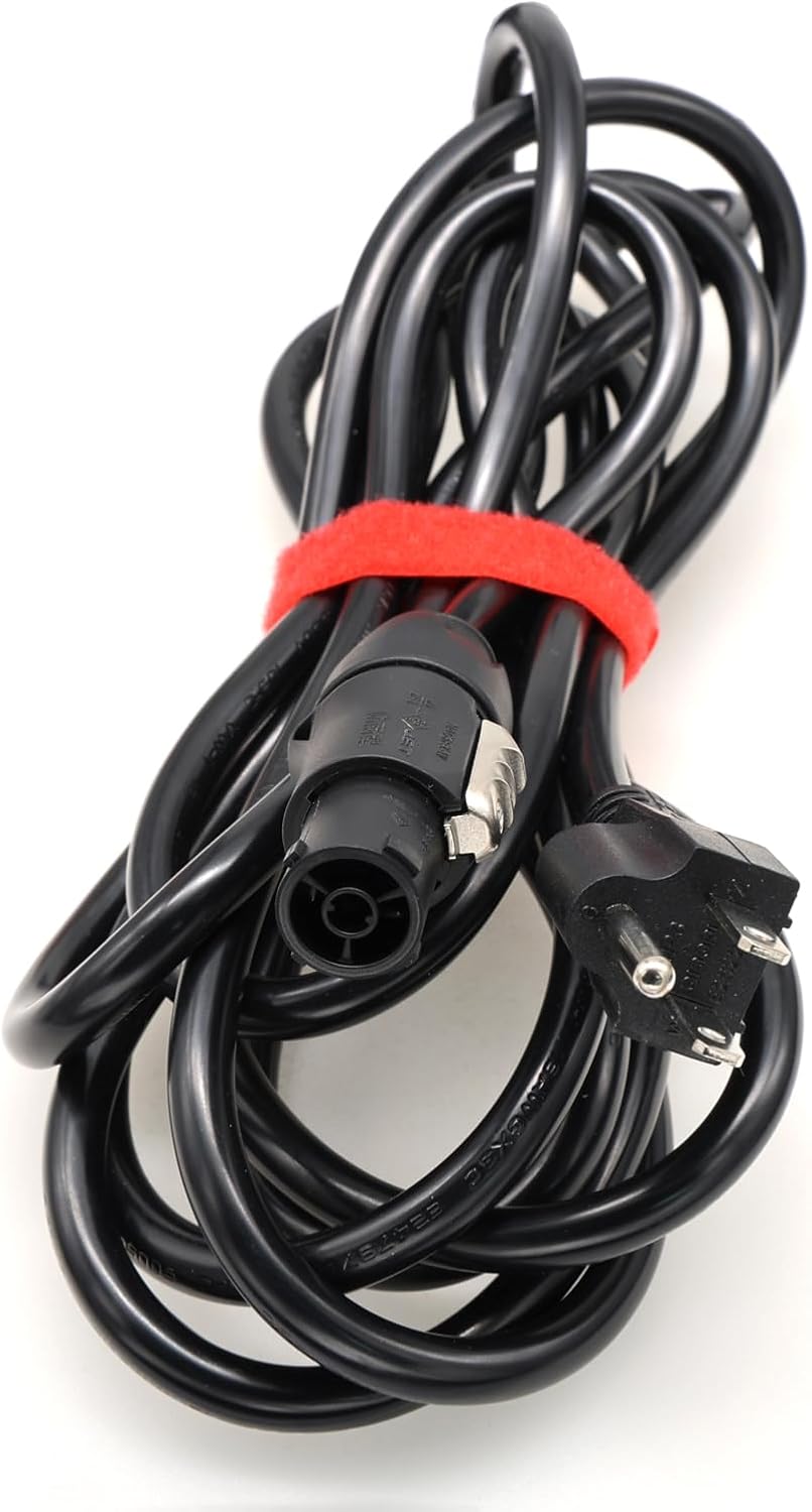 Eonvic AC LED Power Cord for Aputure LS 1200d Pro 600D 300 Nanlite, US Plug to Neutrik True1 NAC3FX-W-TOP Power Cable (1.5M)