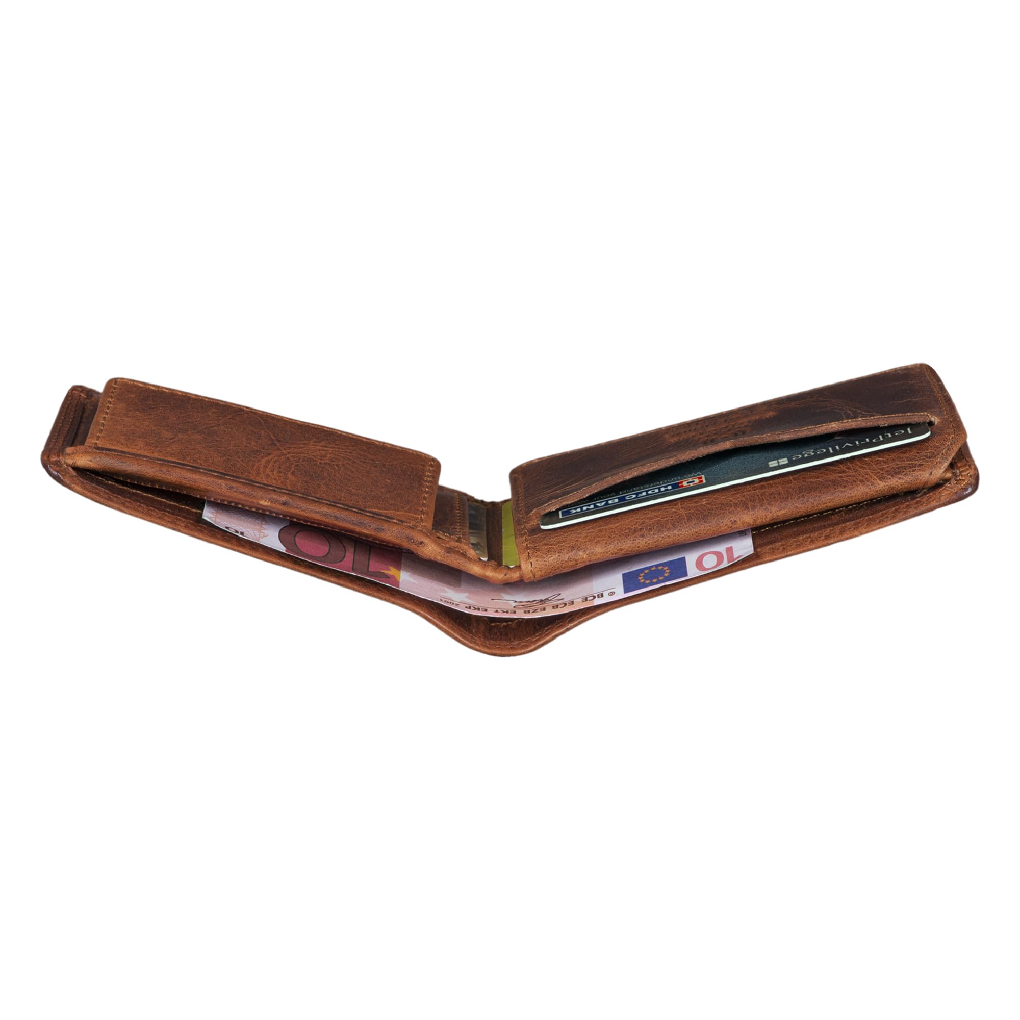 STILORD "Jay Monedero Hombre Pequeño RFID en Cuero Genuino Cartera Mini NFC Bloqueo Clásicas Portamonedas Billetera Portatarjetas de Piel Auténtica Color:Negro