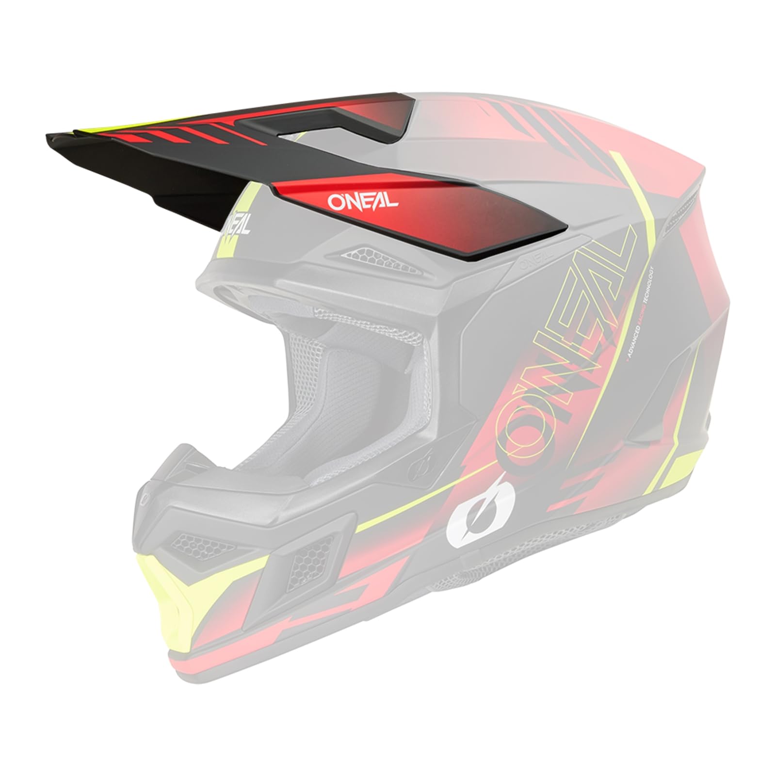 Visera para casco Oneal 3SRS Haze 2026 acabado tricolor de alta resistencia 2