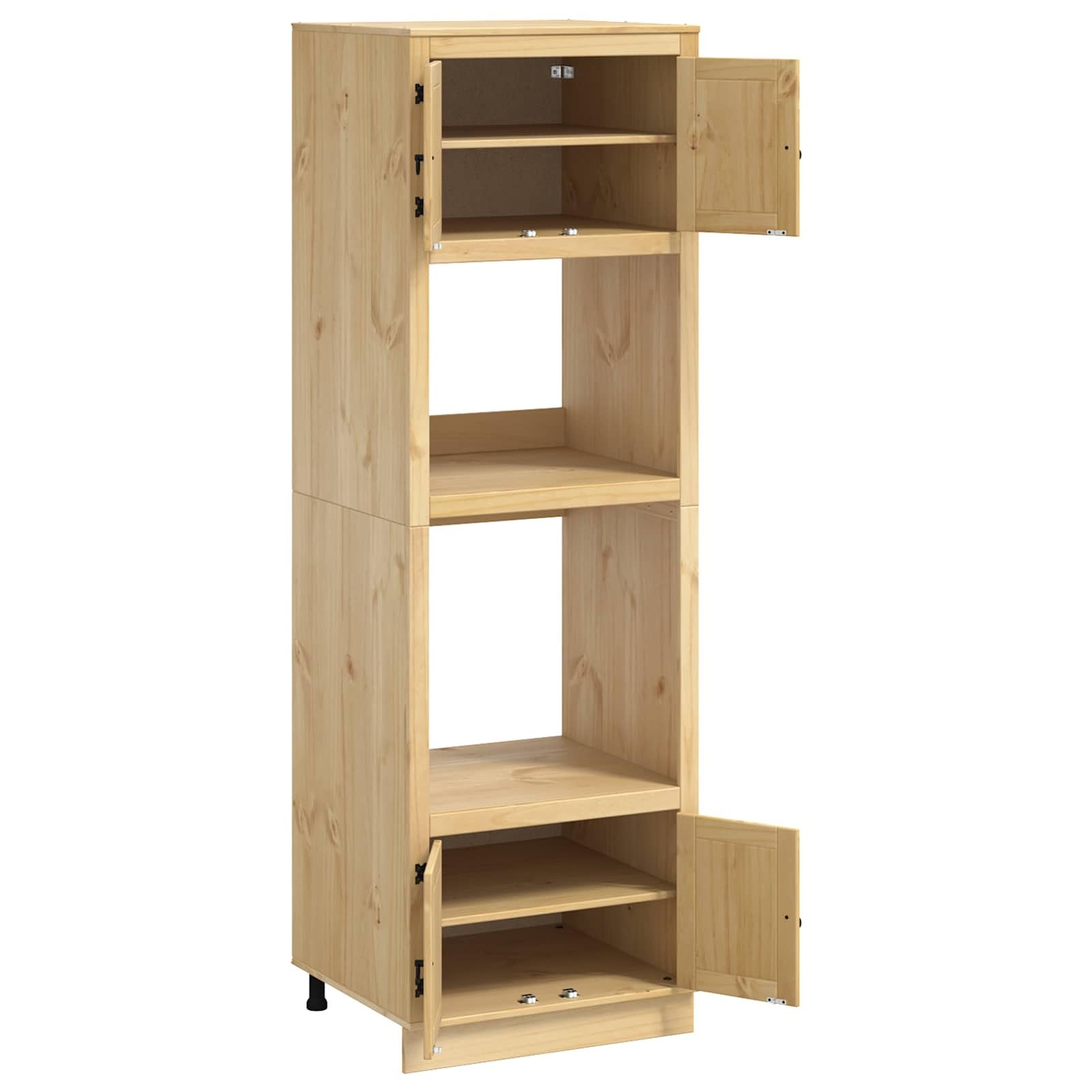 Eleganter Kiefernschrank mit rechteckiger Form und viel Stauraum - Moderner Wohnraumorganisator Model42007567