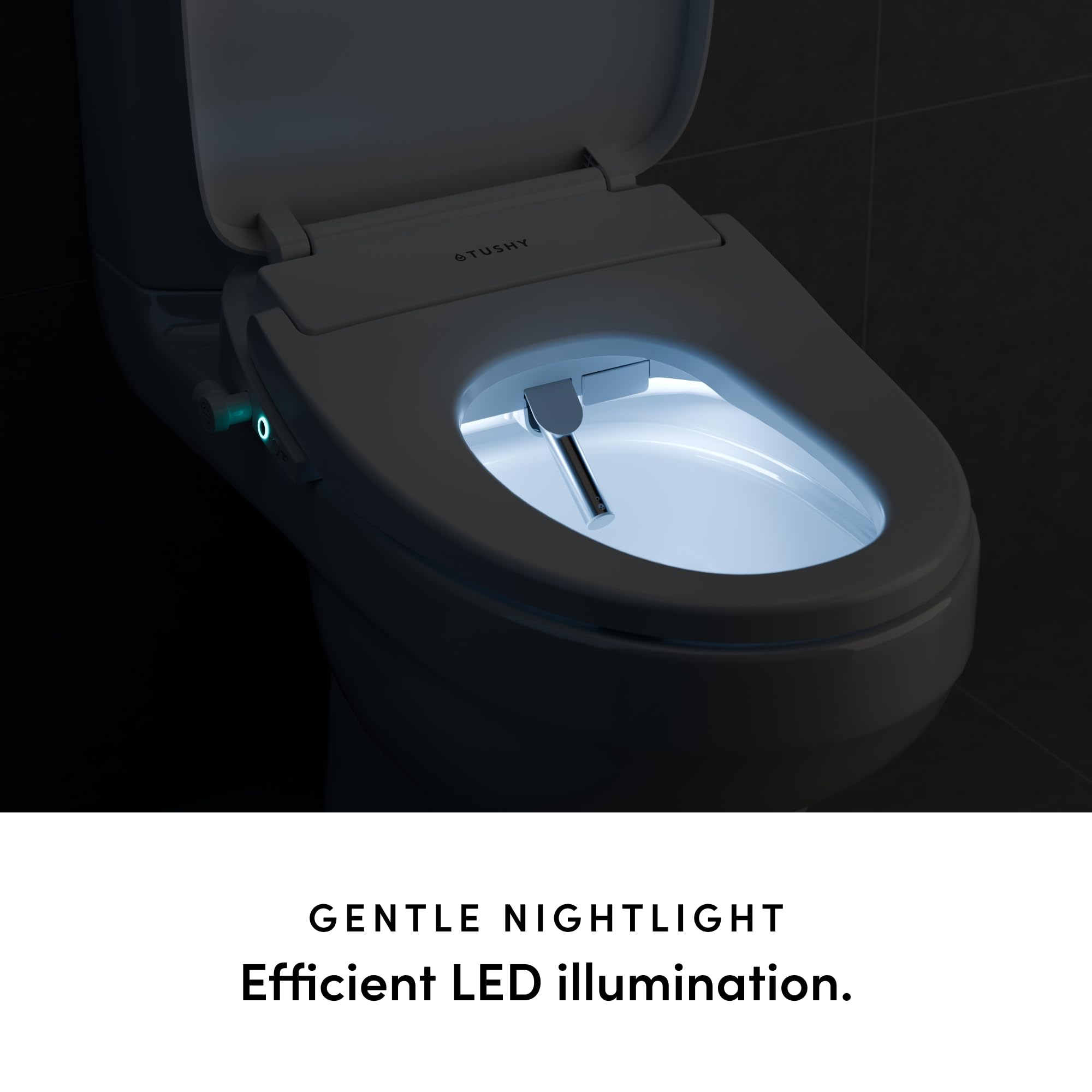 TUSHY Cloud Electronic Bidet Heated Toilet Seat Intelligent Remote w Personal Settings Instant Warm Water Heated Seat and — view 9