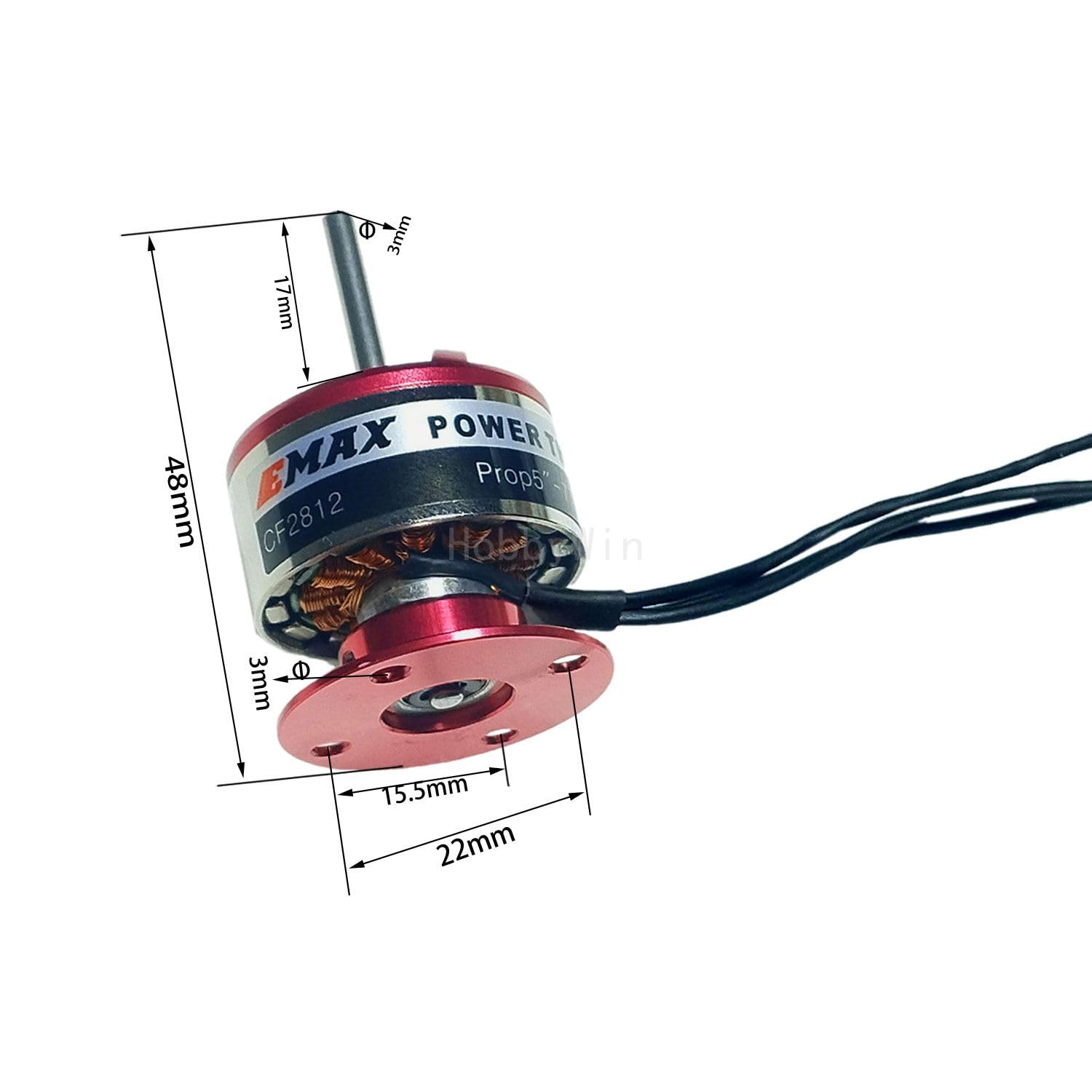Amazon.com: EMAX CF2812 KV1534 Brushless Motor for Warbird Sporter
