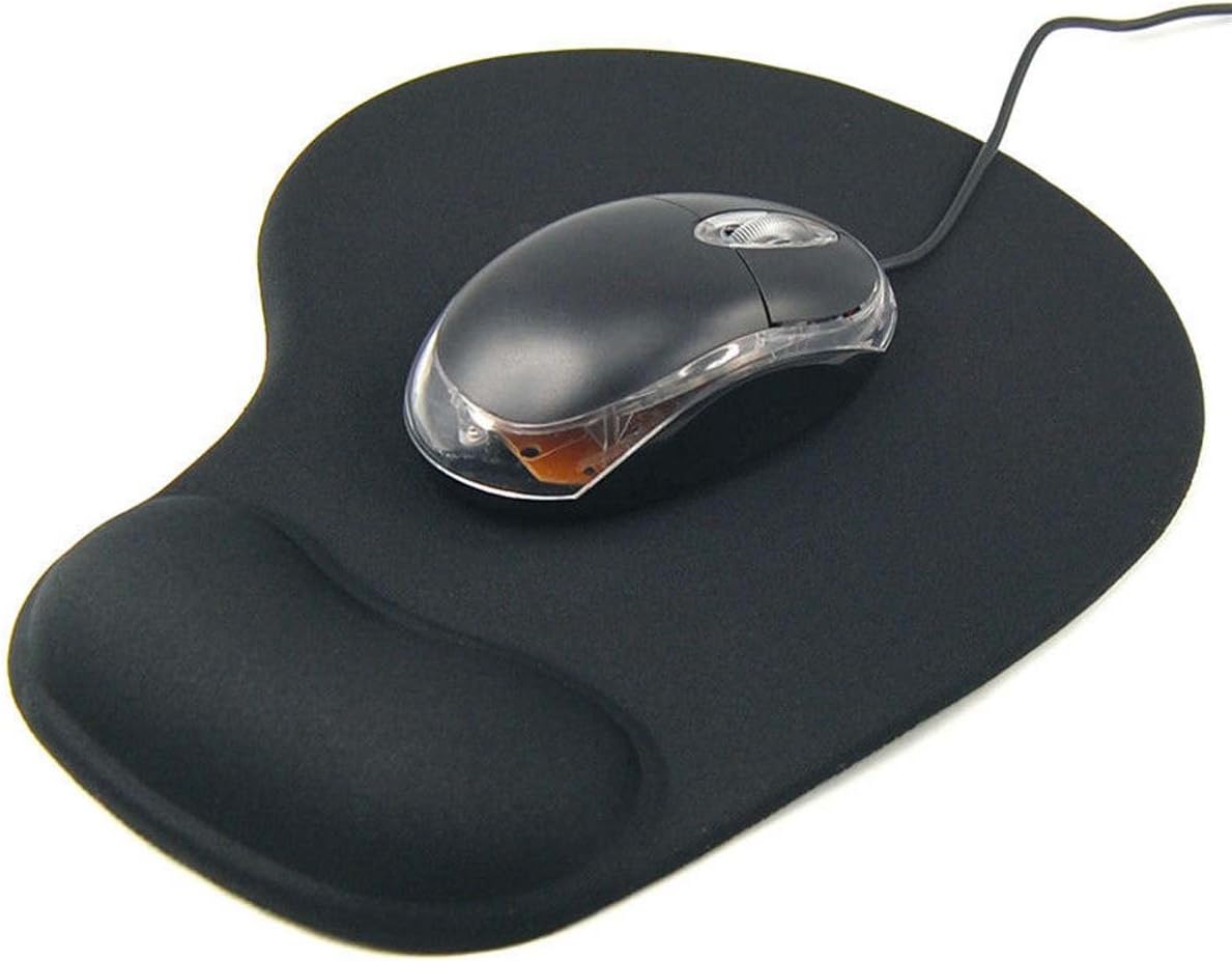 LEYSHIZ Rubber Mouse Pad Mat With Gel Wrist Rest Support