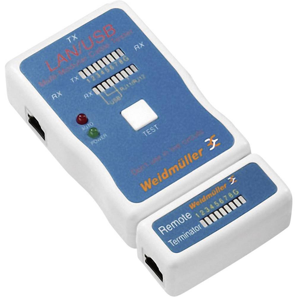 Comprobador cable lan usb Weidmuller localice cortes de red sin cambiar cables
