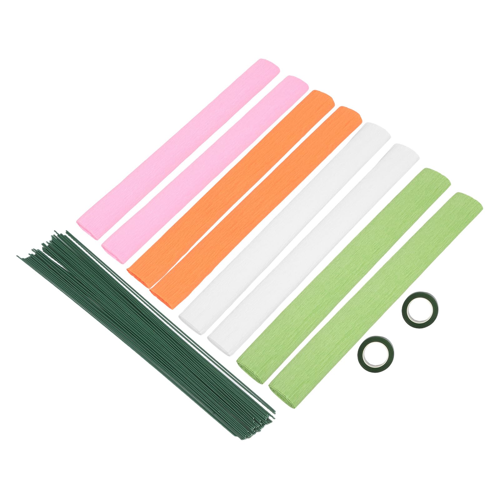 LIFKOME Carta Crespa per Fioristi Kit Avvolgimento Floreale con Texture Artigianale per Bouquet di Fiori Carta da Imballaggio per Composizioni e Decorazioni Festa