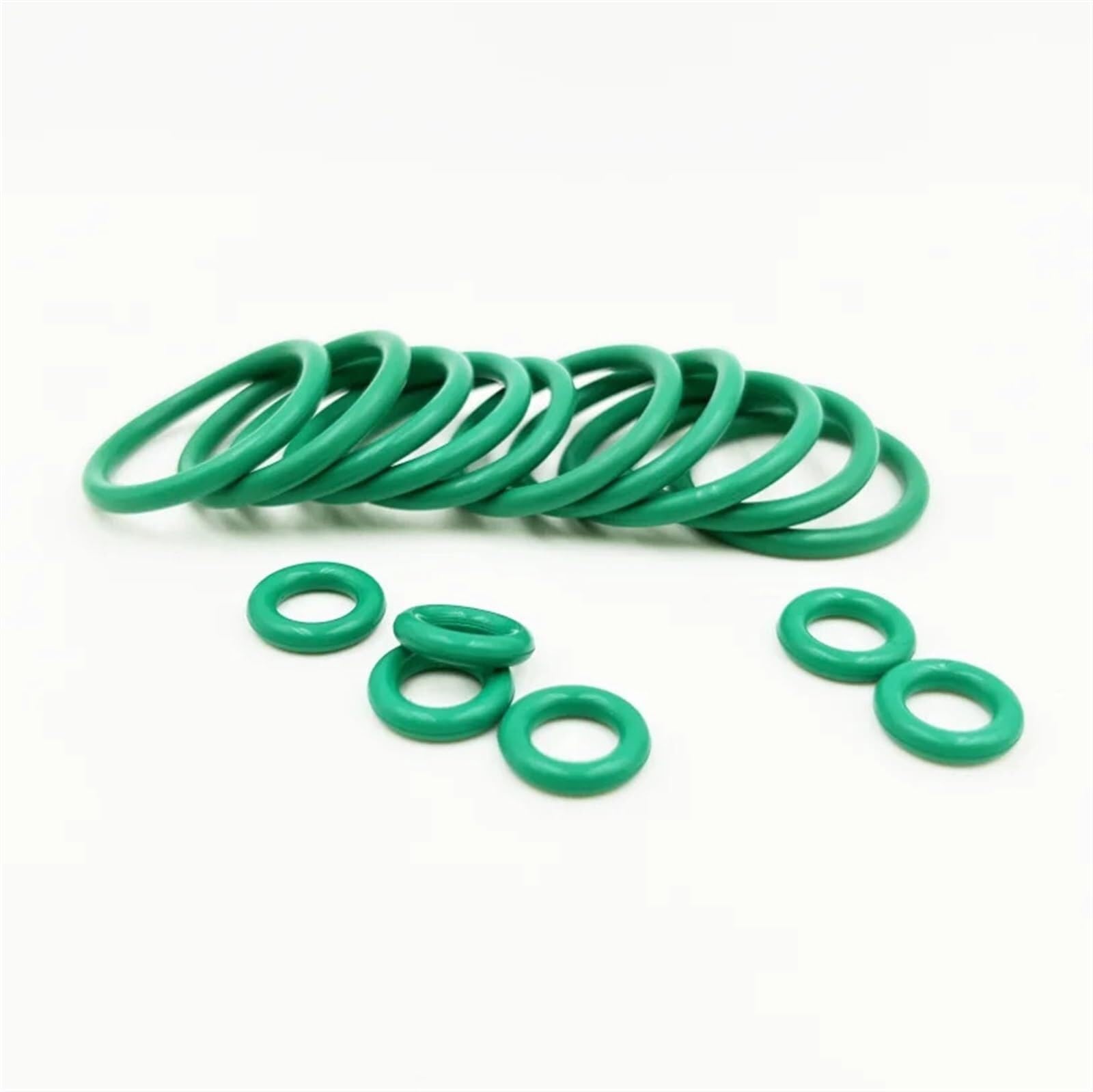 O-Ring Fluorkautschuk-O-Ring-Set, 1 mm ~ 3,1 mm, grün, Fluorkautschuk, Fluorkautschuk, O-Ring-Dichtung, Isolieröl, hohe Temperaturbeständigkeit, Fluor(2.4mm 250PCS (1set))