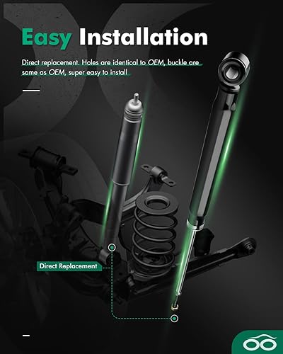 Miniatura 6 de SCITOO Amortiguadores delanteros y traseros (4 piezas) para Toyota, amortiguadores para Toyota Sienna 2004-2006 con amortiguadores automáticos