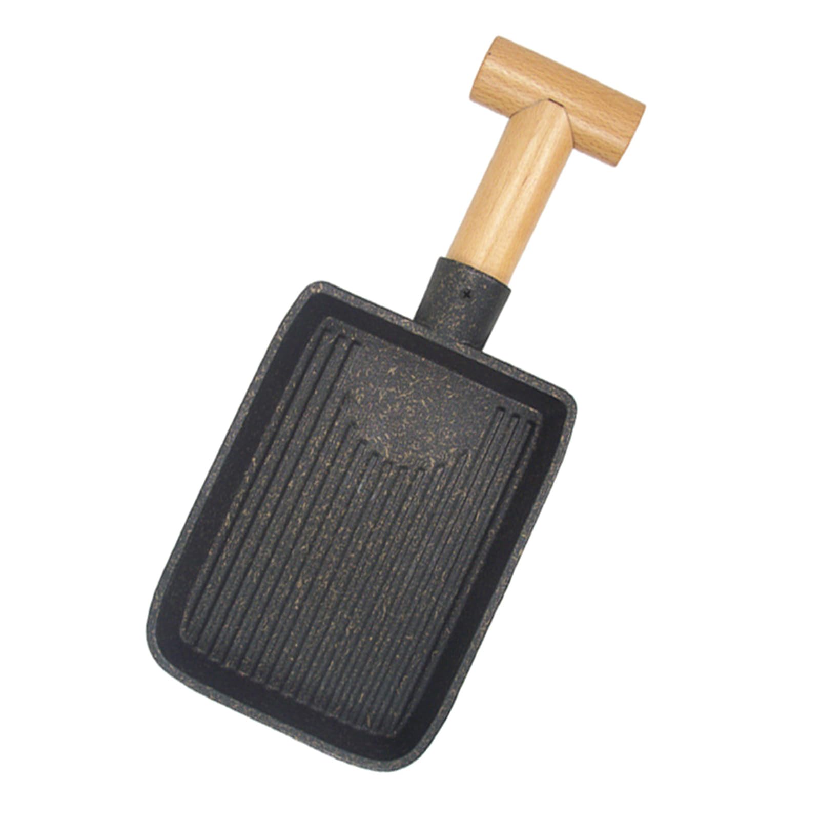 Xjdzineq Nonstick Aluminum Alloy Griddle for Efficient Cooking Shovel Baking Pan for Outdoor Barbecue Enthusiasts BBQ Accessories Camping BBQ Pan