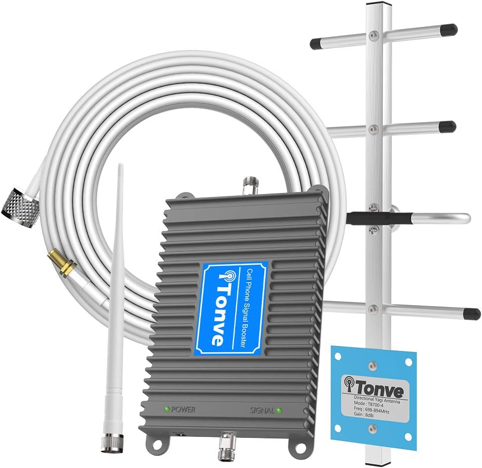 Cell Phone Booster for Verizon | Up to 3,000 Sq Ft | Boost 4G LTE 5G Signal on Band 13 | Verizon Cell Phone Signal Booster with High Gain Antennas Cell Phone Booster for Home