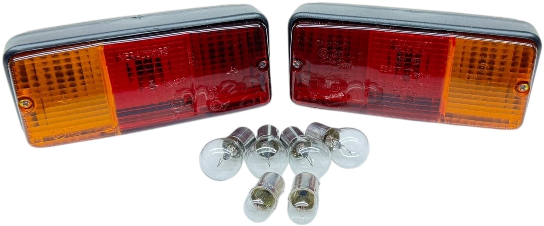 G.L.D. Forniture Kit Fanali dx e sx posteriori per Trattori Carrelli Rimorchi con lampadine