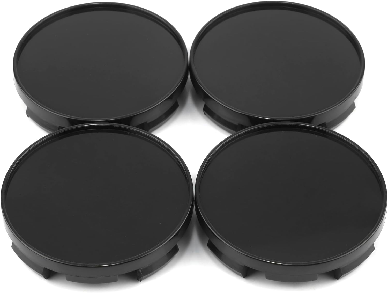 RTRHINOTUNING 4 PCS 60mm Wheel Center Caps Compatible with 1996-2006 A4 1995-2004 A6 2008-2017 GranTurismo Rim, OD: 2.36"(60 mm) ID: 2.28"(58 mm) Black Hub Caps