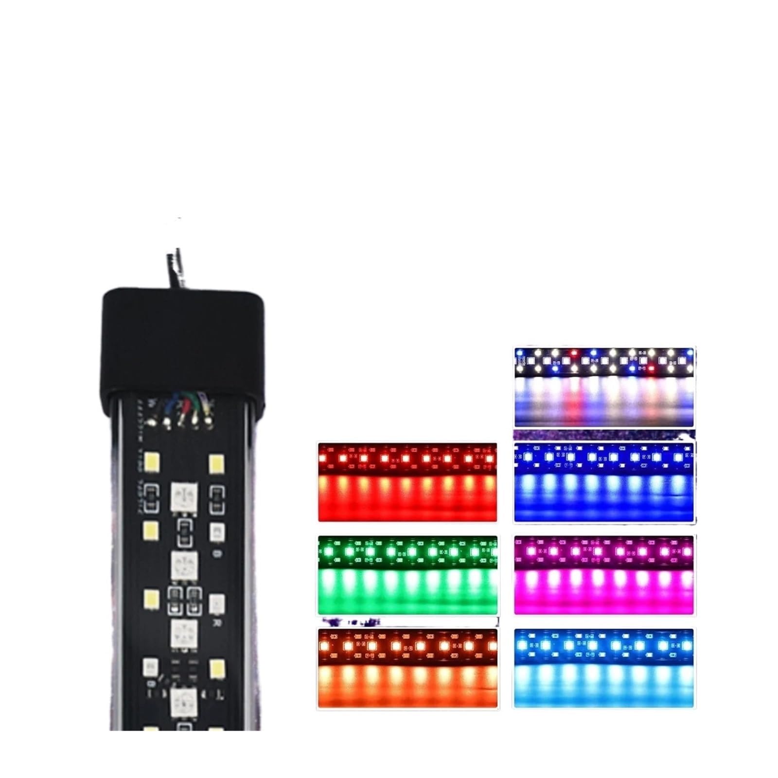 Luz LED de 20-70cm for decoración de Acuario, lámpara de Crecimiento de Plantas acuáticas, Resistente al Agua IP68(30CM,AU Plug)