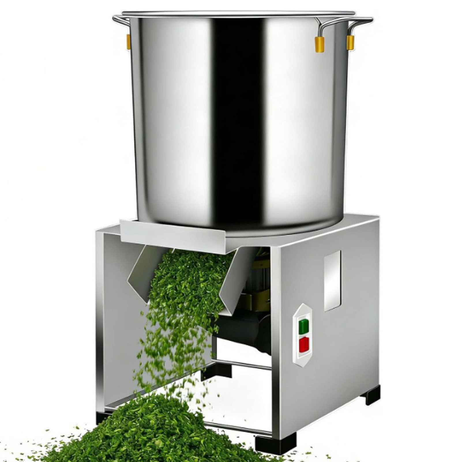 Hydravex Household Poultry Feed Processor with 4/6 Blades, 50–150kg/h Output, Stainless Steel, Commercial Electric Vegetable Chopper for Farms, Livestock Breeding, Pastures 1000W