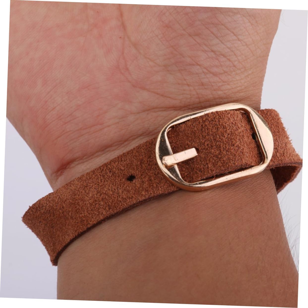 Toddmomy Finger Guard Longbow Shooting Glove 3-Finger Glove Pu Alloy Snap Buckle Adjustable Wrist Strap