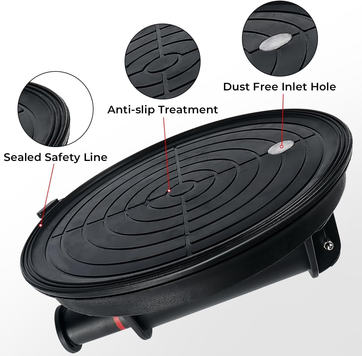 2 Piezas 8" Ventosas para Cristal 200KG, Ventosa de Vacío con Caja de Transporte
