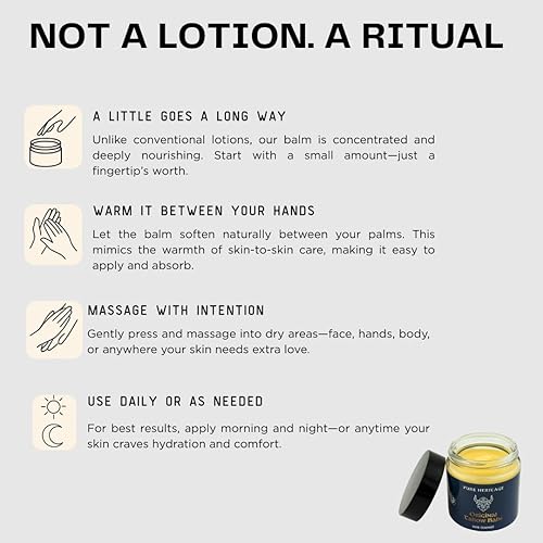 Miniatura 8 de Pure Heritage Tallow Balm - Crema hidratante y curativa alimentada con pasto y acabado con incienso y madera de cedro  Cuidado natural para pieles