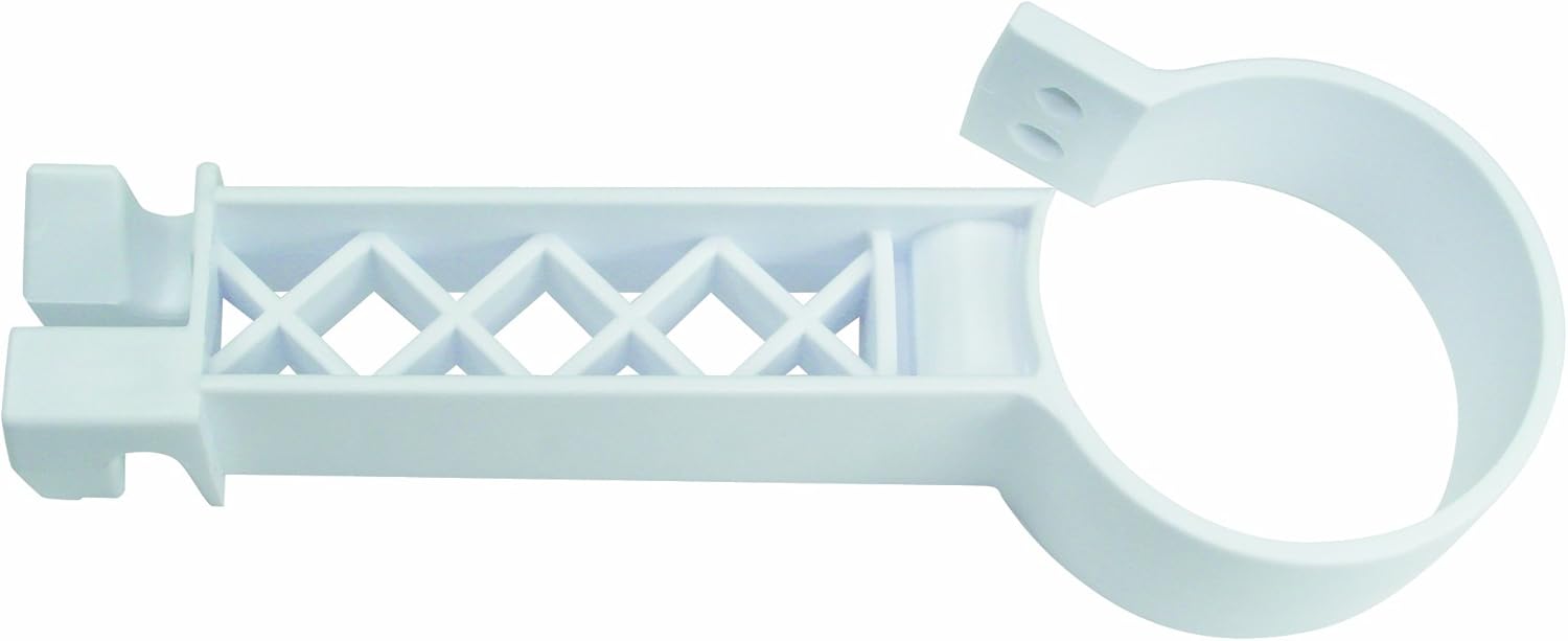 Field Guardian Pipe Clamp Insulator, White