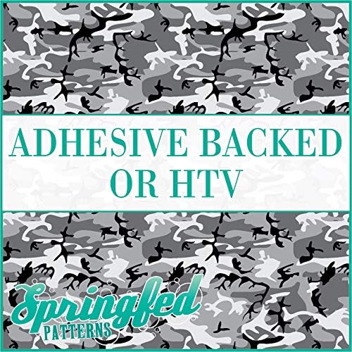 Patrón clásico de camuflaje # 1 en gris ejército camuflaje transferencia de calor o vinilo adhesivo elige tu tamaño.