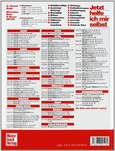 Mercedes-Benz A-Klasse (W 169): Ab Modelljahr 2004...