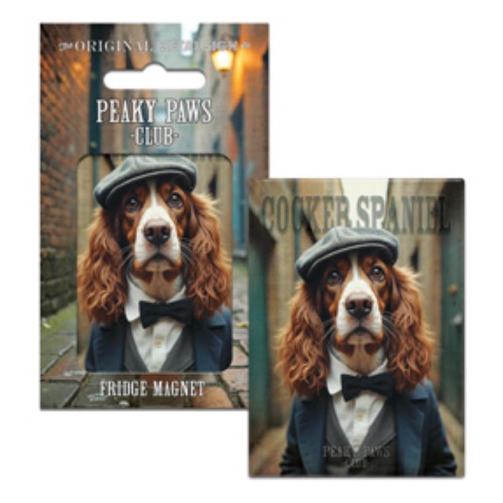 Fridge Magnet (65 x 90 mm) - Peaky Paws Club - Cocker Spaniel