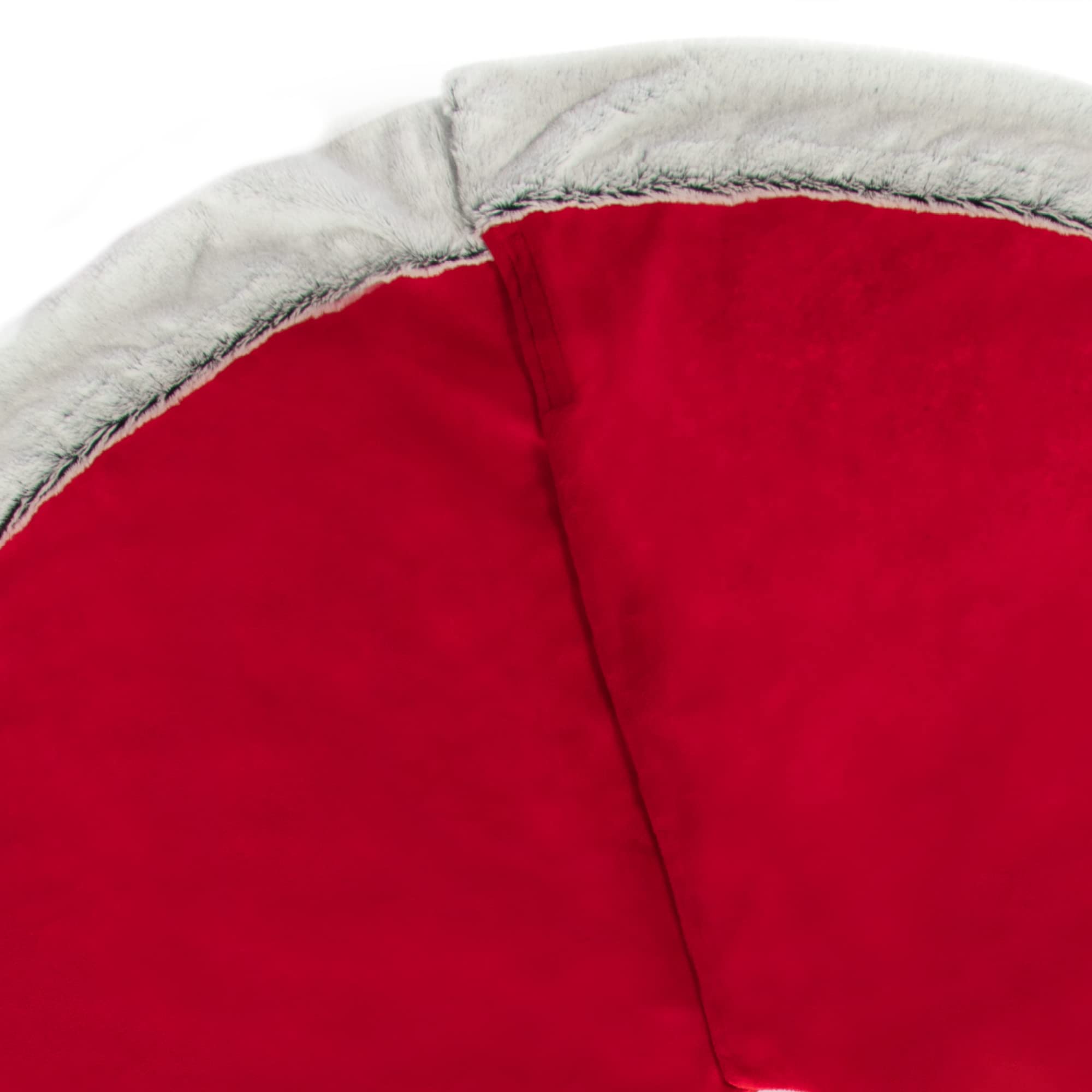 Coperta Rotonda In Feltro Per Albero Di Natale Con Babbo Natale – Proteggi Il Pavimento Dagli Aghi – Grigio 98 Cm - 4