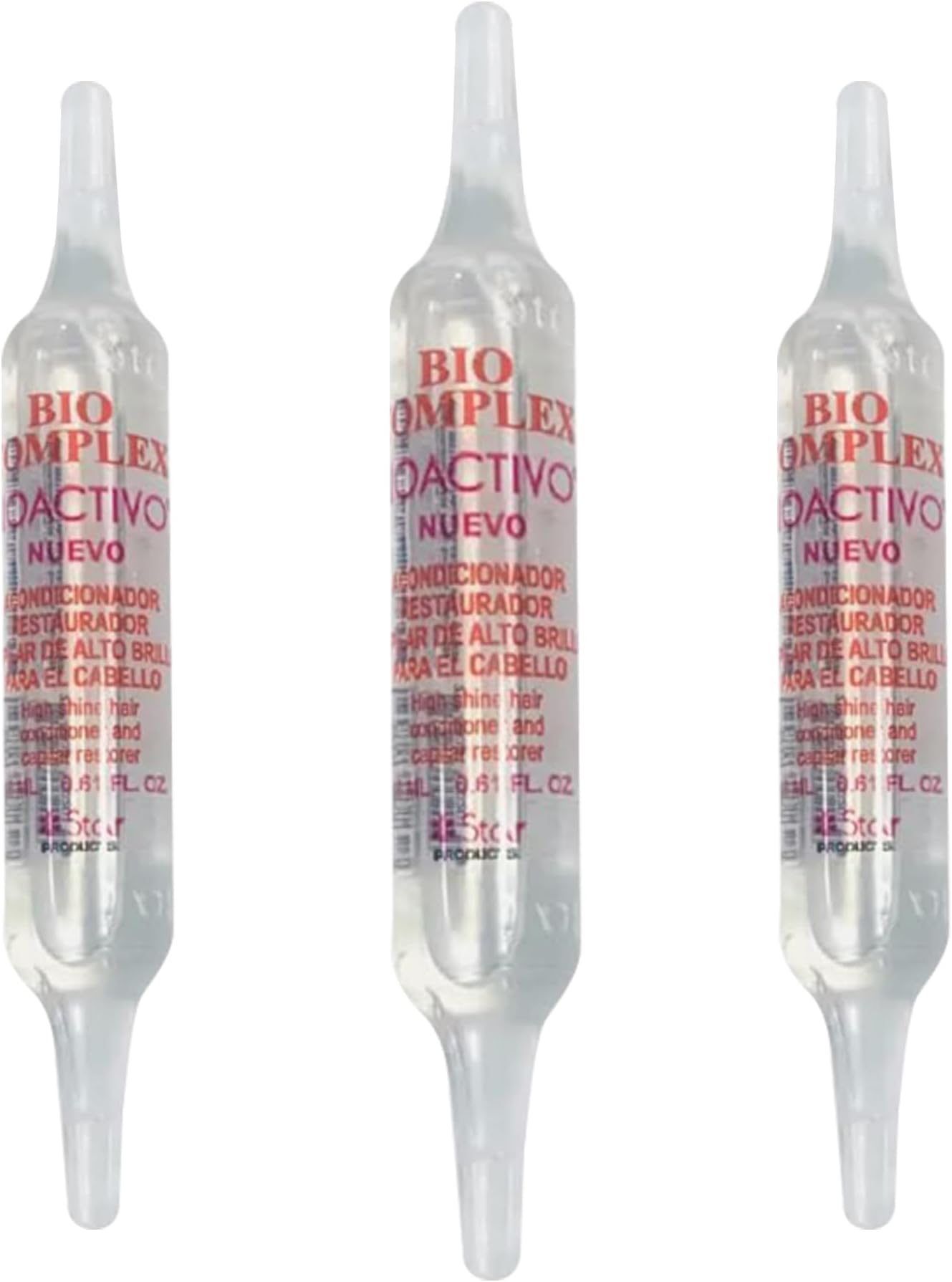 Bioactivo High Shine Hair Conditioner 3 Pack – 0.61 oz Each, Intense Nourishment & Glossy Shine Treatment for All Hair Types