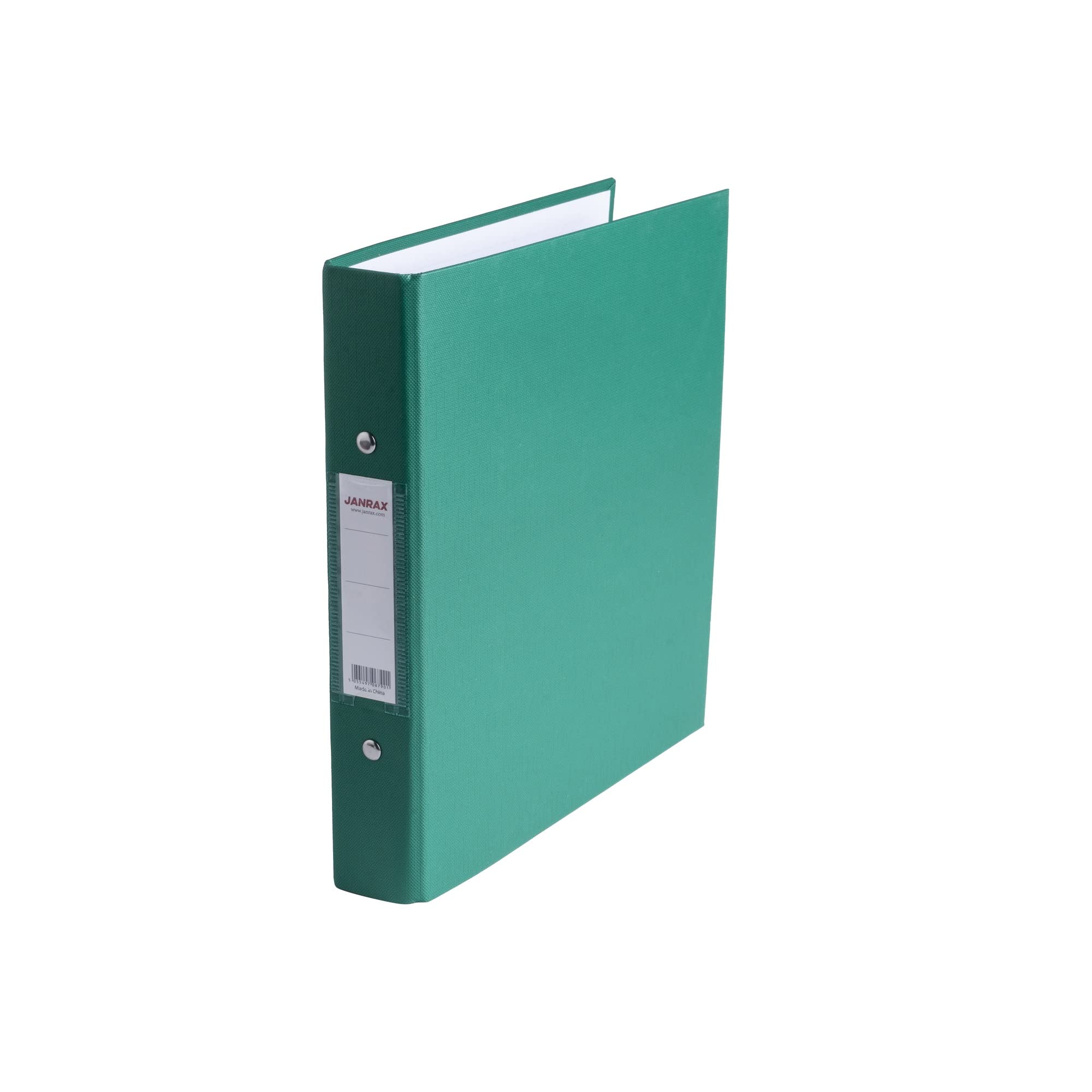 A5 Small Green Paper Over Board Ring Binder by Janrax