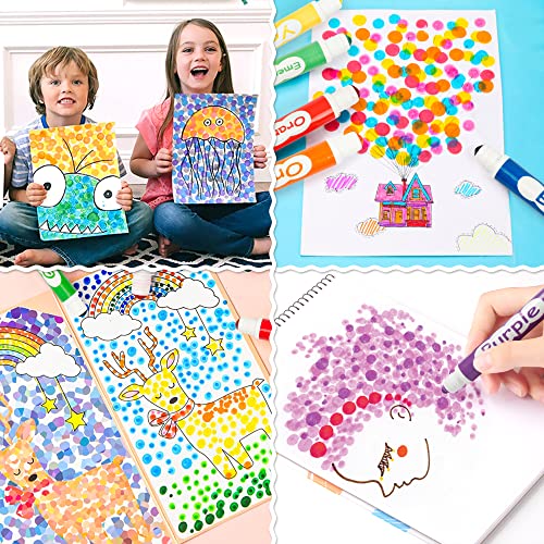 Shuttle Art Dot Markers, 15 Colors Washable Dot Markers For Toddlers,Bingo Daubers Supplies For Kids Preschool Children, Non Toxic Water-Based Dot Art Markers #TOP6