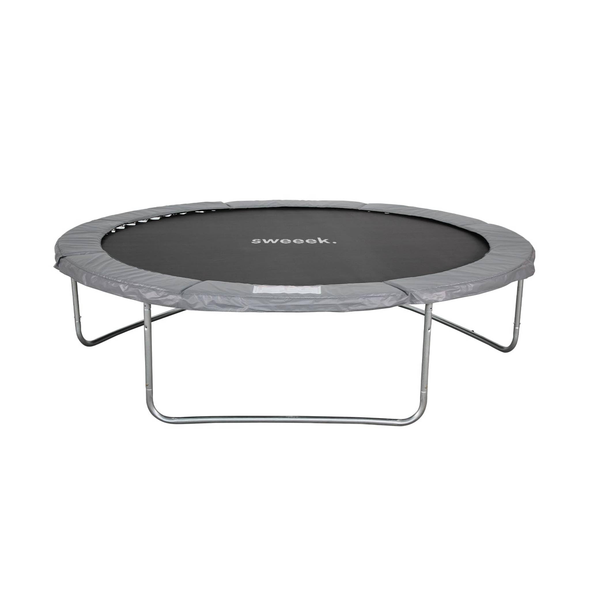 Alice's Garden - Trampoline Rond Ø 305cm Gris avec Son Filet de Protection - Mars - Trampoline de Jardin 3m 300 cm | Qualité Pro. | Normes EU. | Montage Facile.