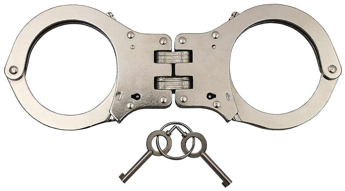 MFH Handschellen Polizei-Kostüm – Gelenk-Ausführung, stabile Bauweise, 2 Schlüssel