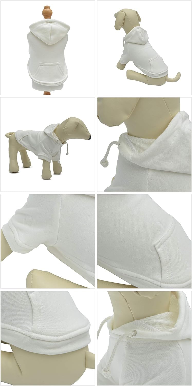 Lovelonglong Pet Clothing Dachshund Dog Clothes Coat Hoodies Winter Autumn Sweatshirt for Dachshund Dogs 10 Colors 100% Cotton 2018 New (D-M - Image 3