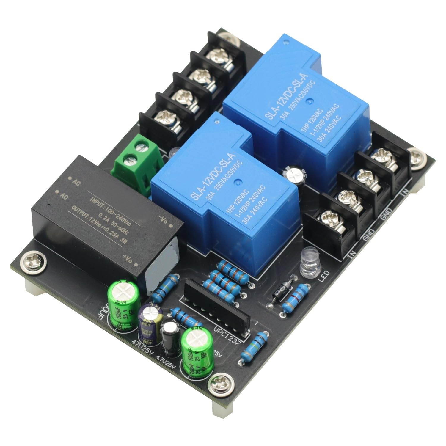 UPC1237 30A Audio Amplifier Speaker Protection Board with Built-in AC Power 85V-265V-image-43