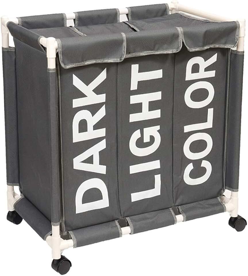 Amazon.es: cestos de ropa sucia con ruedas